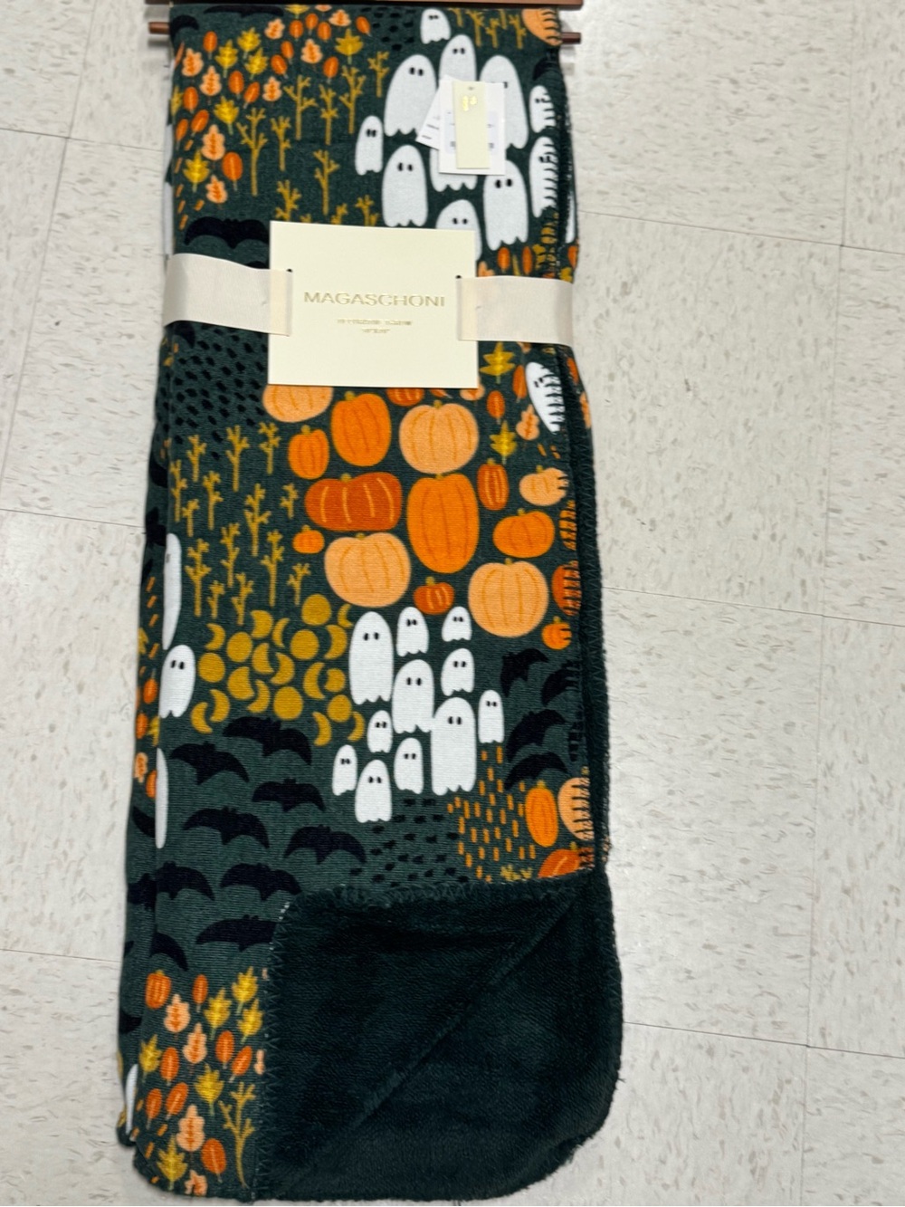 Magaschoni  Green Halloween Pumpkin & Ghost Printed Bottoms